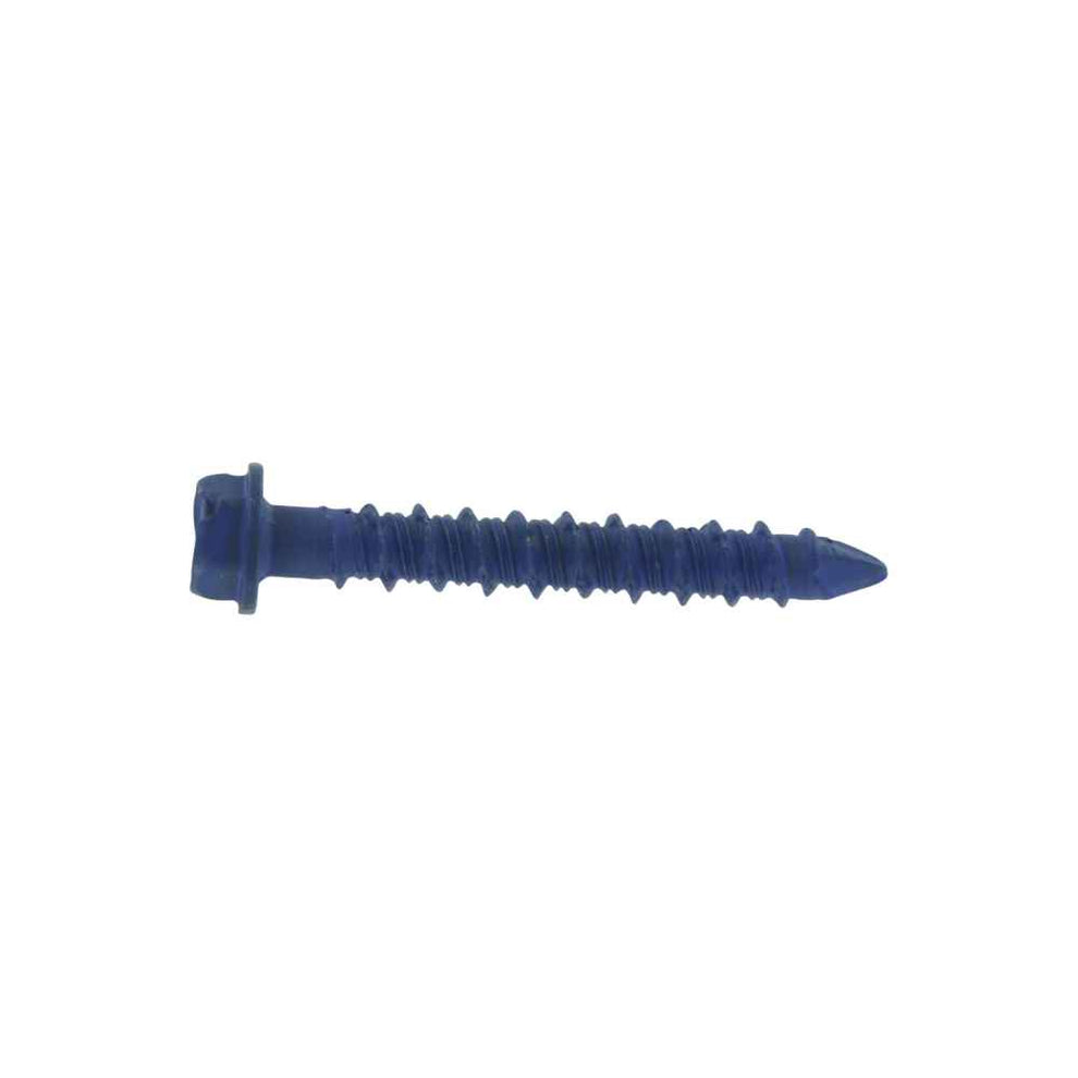 100 Pack 3/16 X 1-1/4 Hex Head Tapcon Concrete Masonry Screw Anchors