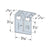 Simpson HWDC3.37-KT25 Head-Of-Wall Drift-Clip Connector, Pkg 25