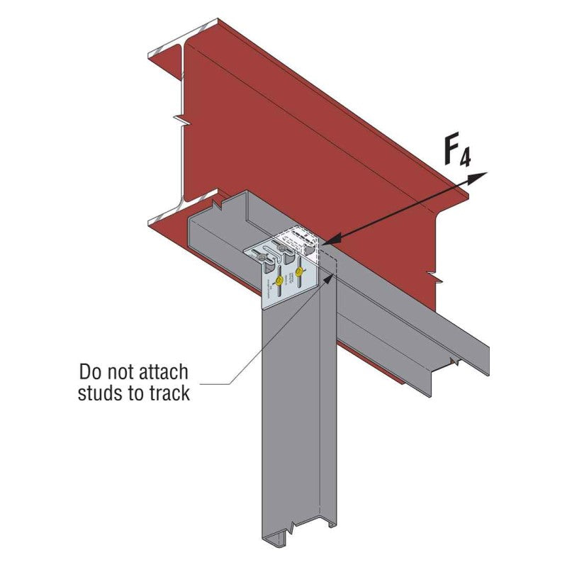 Simpson HWDC5.25-KT25 Head-Of-Wall Drift-Clip Connector, Pkg 25