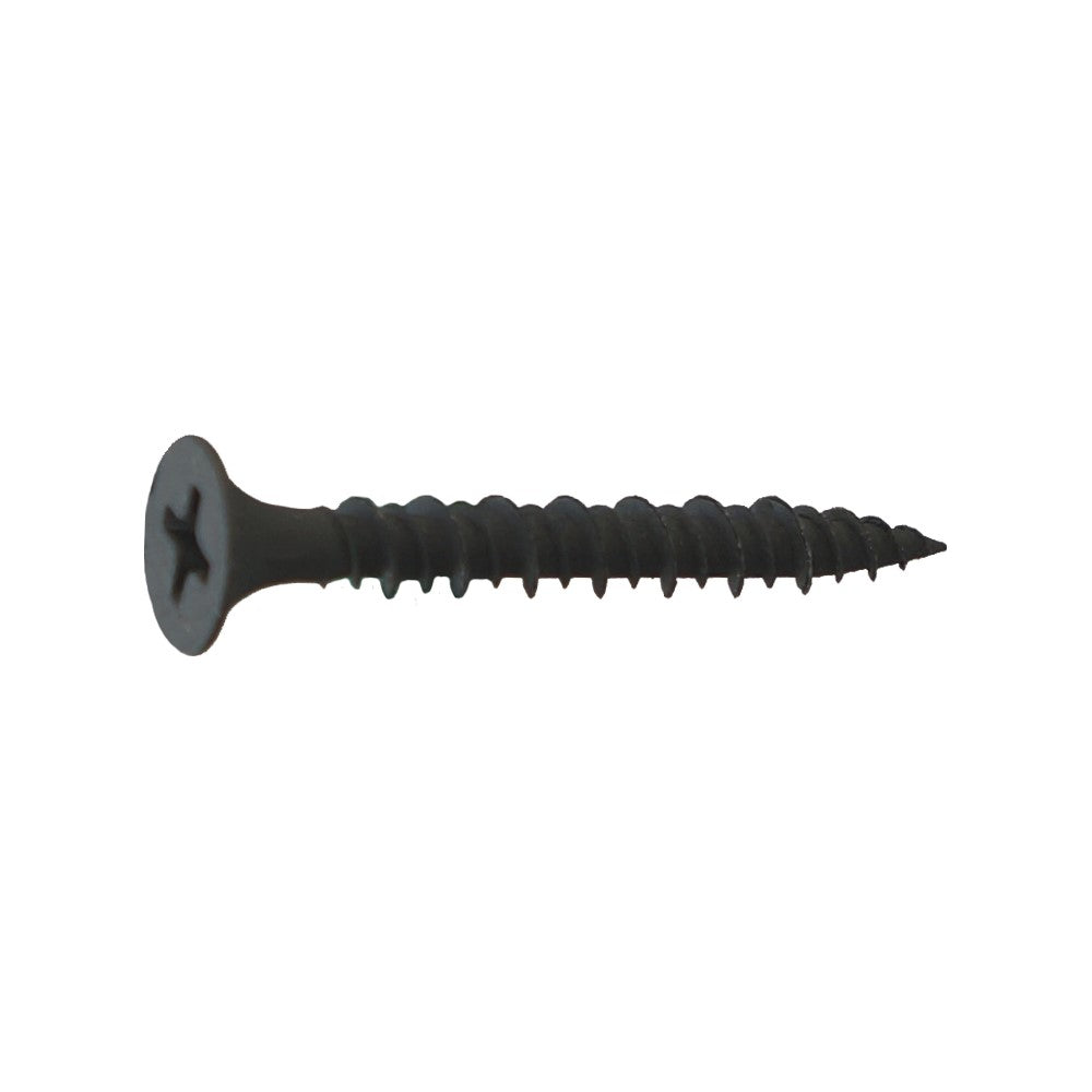 #6 x 1-1/4" Hi-Low Thread Drywall Screw - Black Phosphate, Pkg 8000 ...