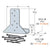 Simpson ICFVL-W Steel Ledger Connector Wood to ICF, 15 pack