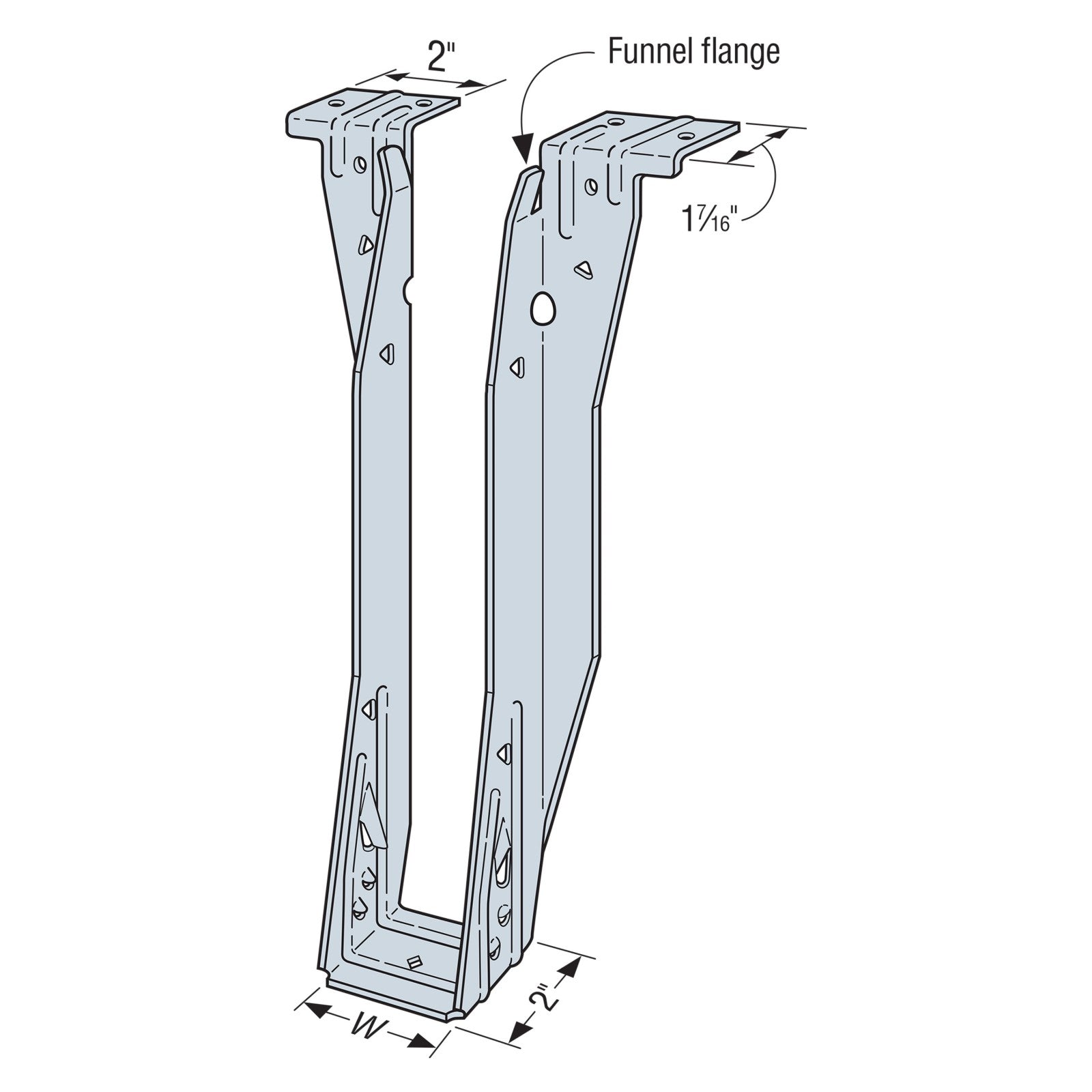 ITS I-Joist Top-Flange Hanger callout