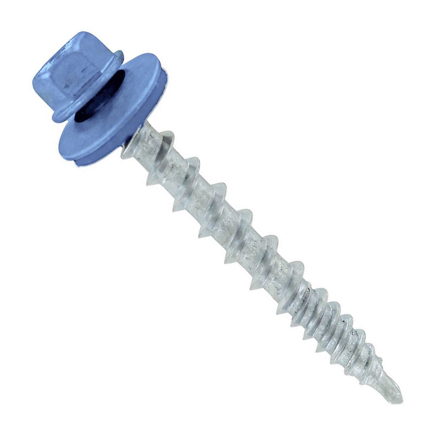 #10 X 112 inch Kwikseal Woodbinder Metal Roofing Screw Blue Pkg 250