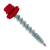 #10 X 112 inch Kwikseal Woodbinder Metal Roofing Screw Crimson Pkg 250