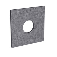 58 inch Hole Flat Bearing Plate 2 inch x 2 inch x 964 inch Uncoated