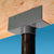 Simpson LCC3535 Lally Column Cap Gray Paint image 2 of 2