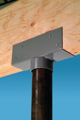 Simpson LCC3535 Lally Column Cap Gray Paint image 2 of 2