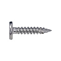 #10 x 1" Pancake Head Panel Clip Screw - 302 Stainless Steel, Pkg 5000