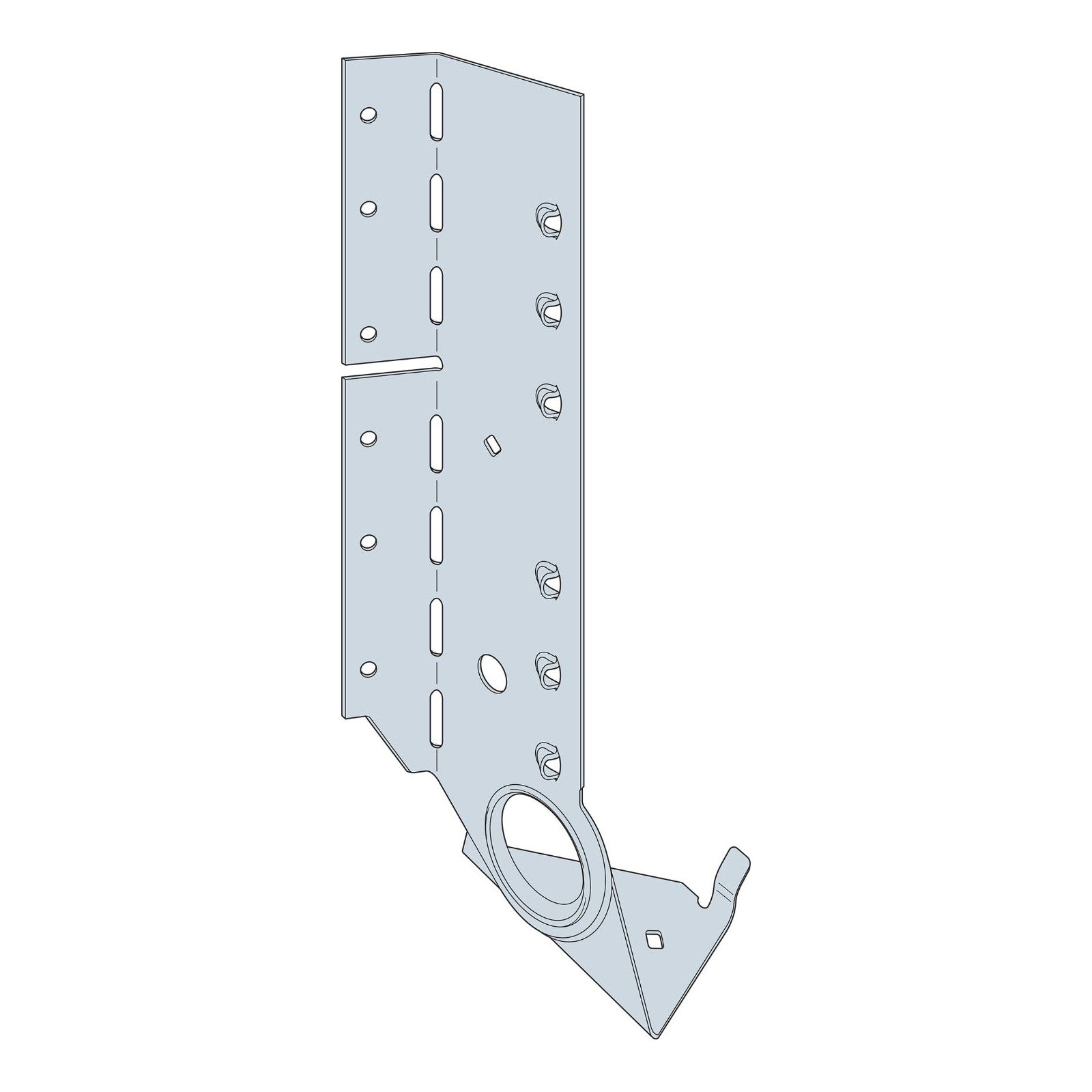 Simpson LSSJ210RZ Right Side Field Adjustable Jack Hanger Zmax Finish image 1 of 3