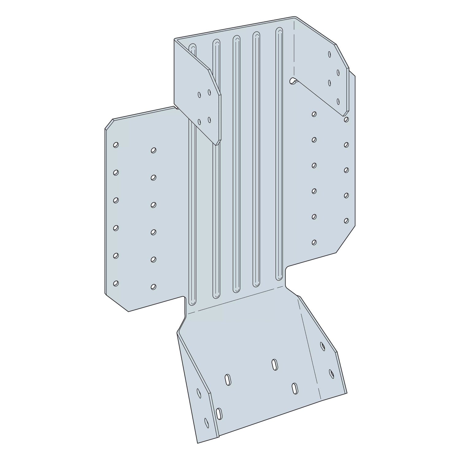 Simpson Strong-Tie LSU4.28 Adjustable Rafter Hanger - G90 Galvanized ...