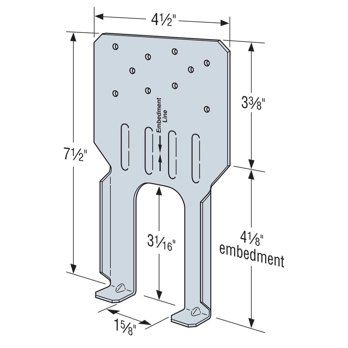 LTA2 Lateral Truss Anchor Measurement