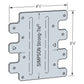 Simpson LTP5 4-1/2" x 5-1/8" Lateral Tie Plate - G90 Galvanized