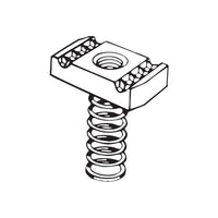 Flexstrut Long Spring Channel Nut Drawing