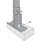 Simpson MFCB43.5-R25 Bypass Framing Fixed-Clip Connector, Pkg 25
