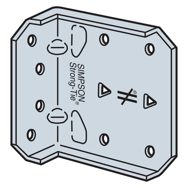 Simpson MFCB43.5-R25 Bypass Framing Fixed-Clip Connector, Pkg 25