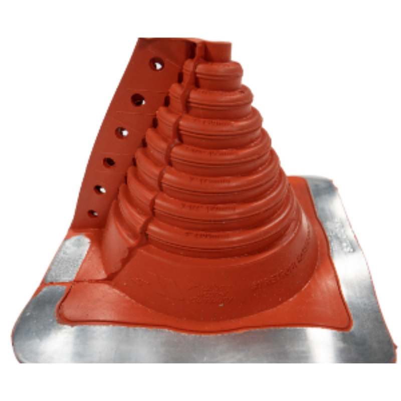 Silicone Red Pipe Flashing | Retrofit Square Roof Boot