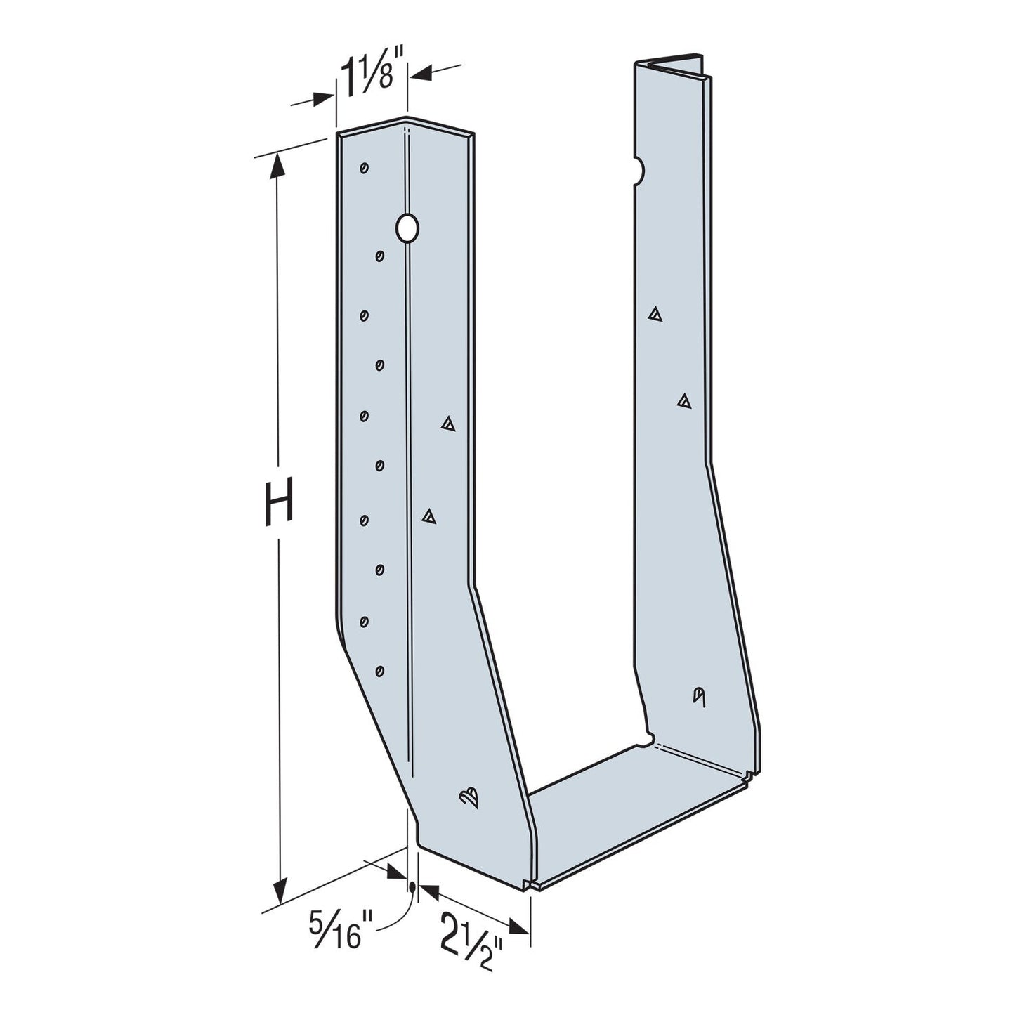 MIU Face Mount I-Joist Hanger Wide Widths