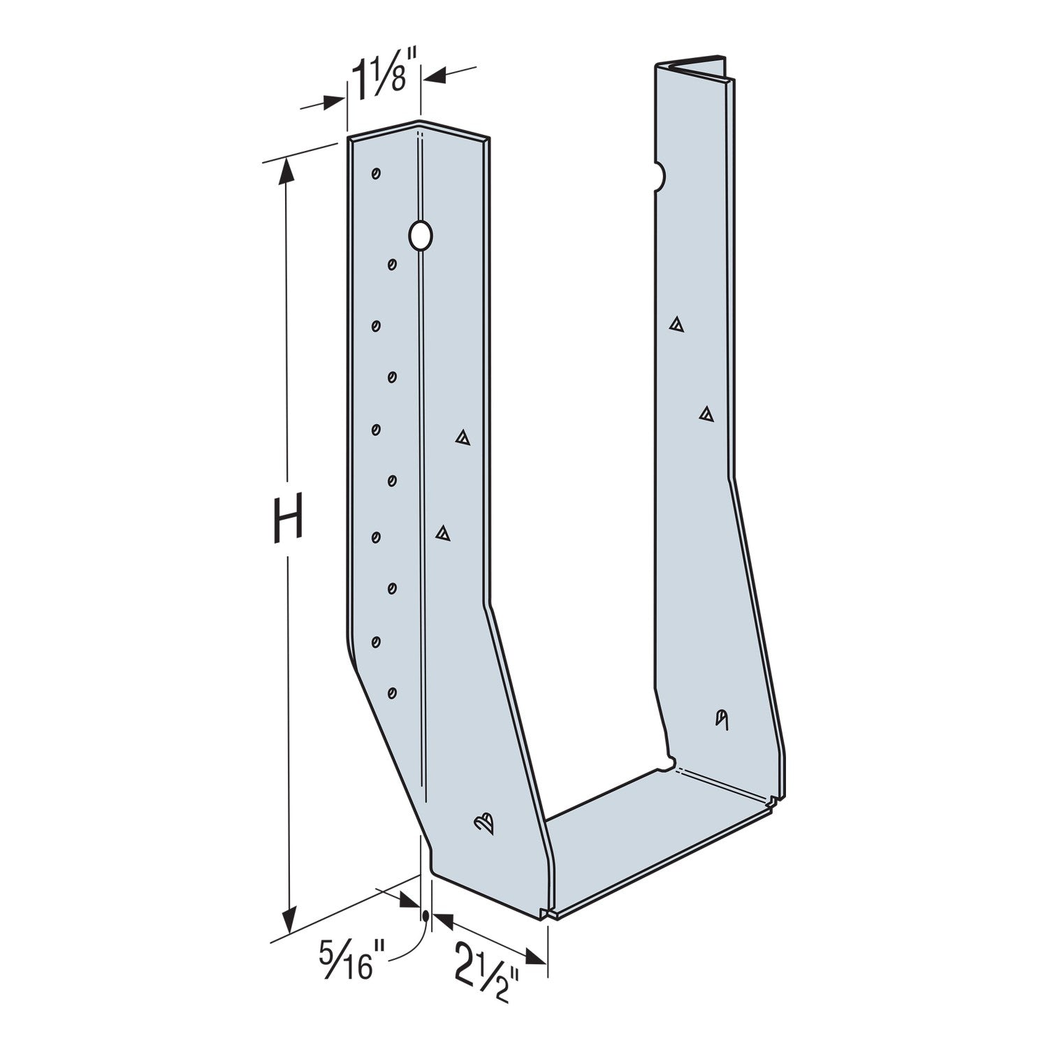 MIU Face Mount I-Joist Hanger Wide Widths