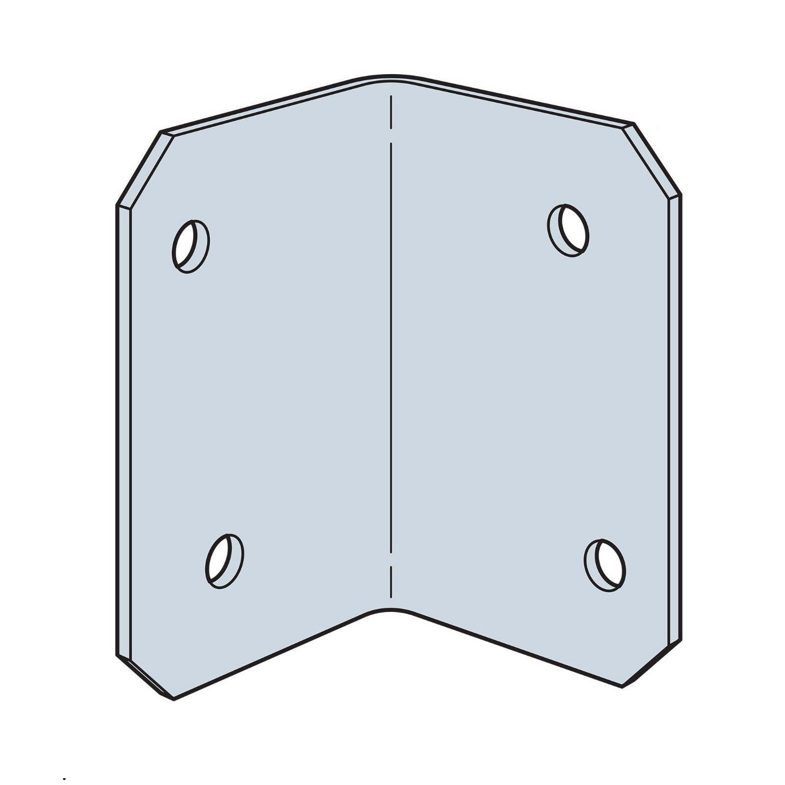 Simpson ML23Z 2 inch x 3 inch Medium L Angle Zmax Finish image 1 of 2