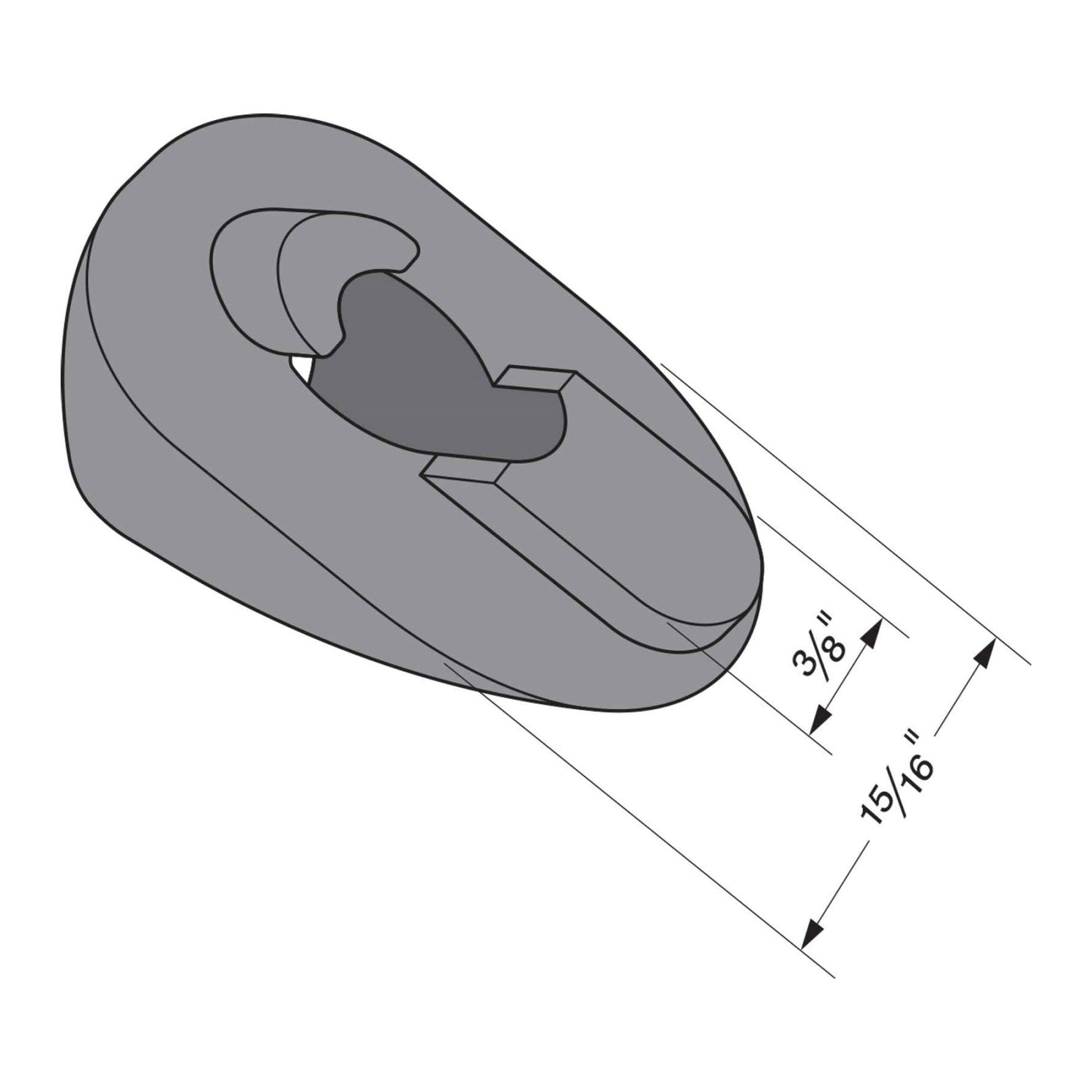 Simpson MTW45-8-R10 Mass-Timber Angled Washer, Pkg 10