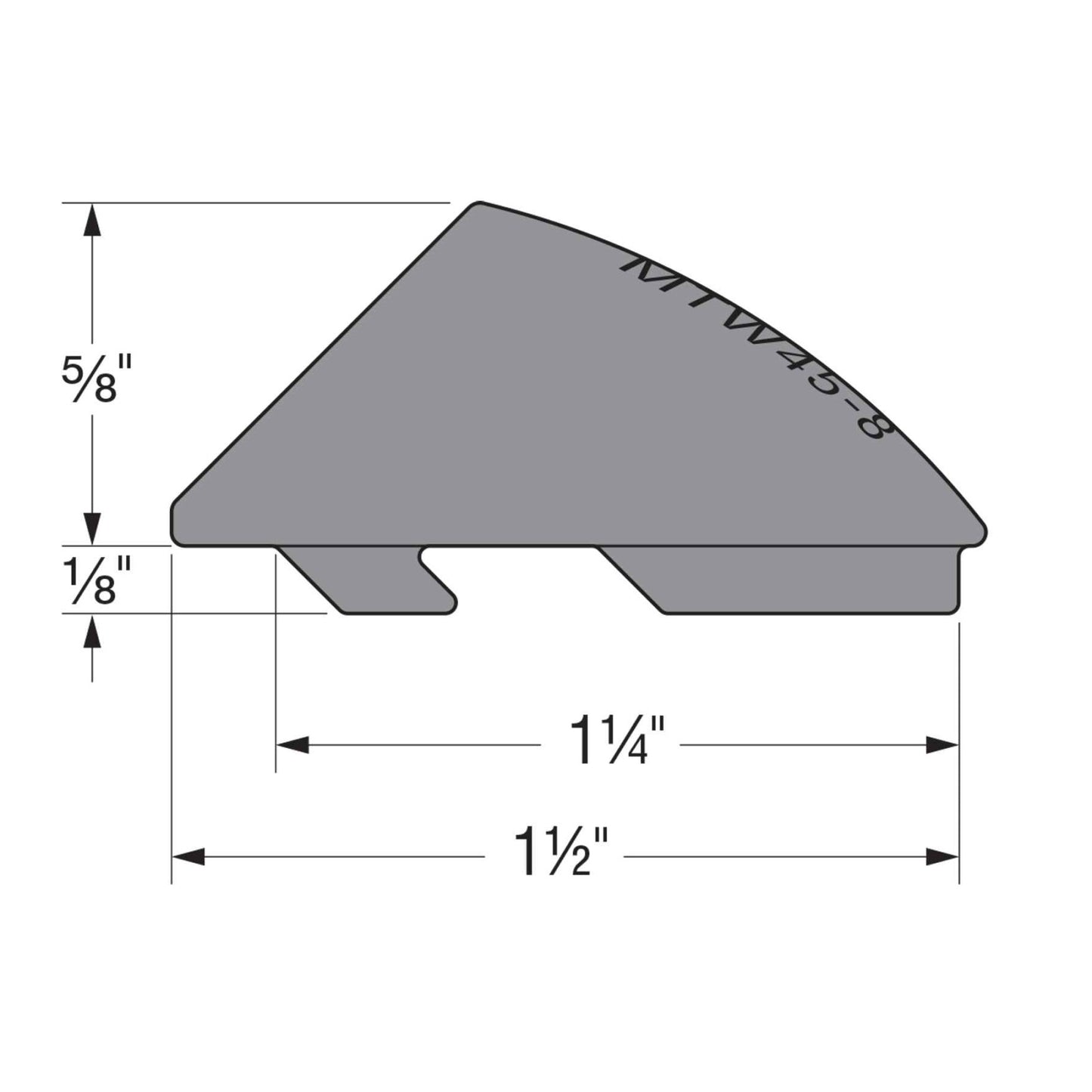 Simpson MTW45-8-R10 Mass-Timber Angled Washer, Pkg 10