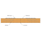 MTWS48-5.5 Mass Timber Washer Strap 5 Ply Illustration
