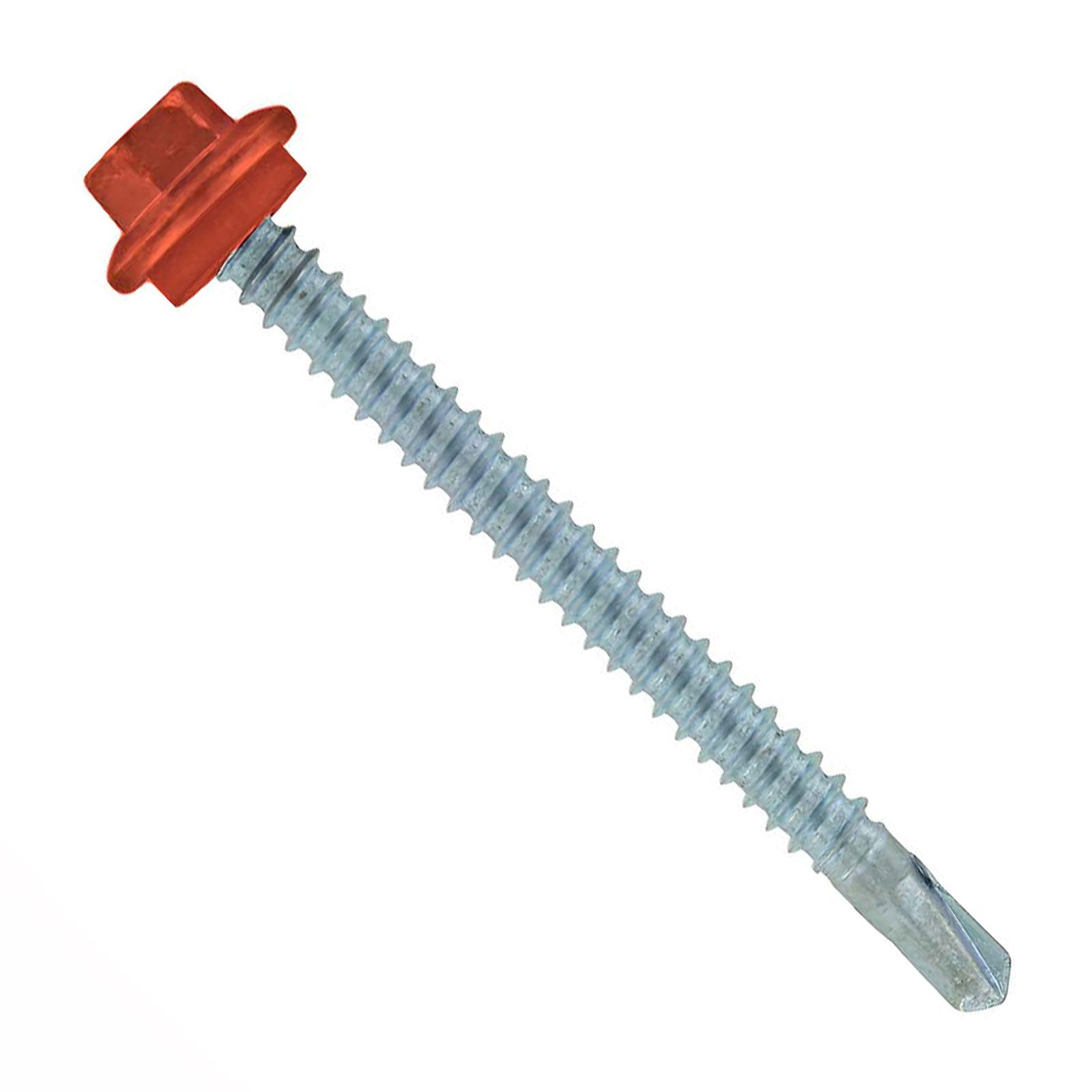 #12 x 212 inch Maxx Steelbinder Metal Roofing Screw Copper Pkg 250