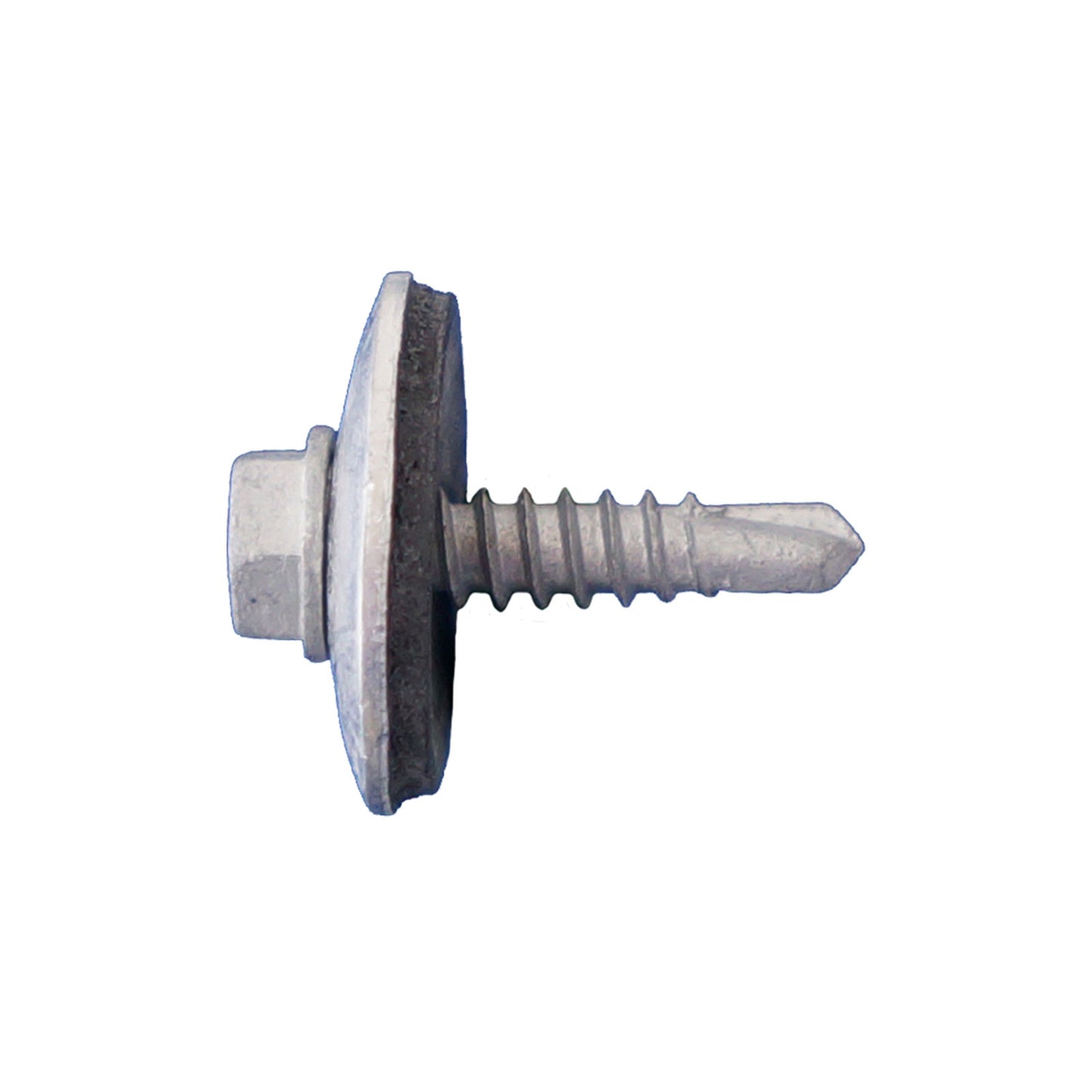 #8 x 3/4" Self-Drilling Sheet Metal Screw w/Washer, Hex Head - Dagger-Guard Coating, Pkg 3000