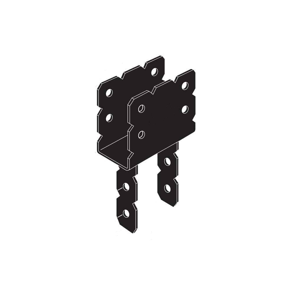 Simpson OCC66 6x6 Ornamental Column Cap Black Powder Coated image 1 of 2