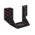 Simpson OHU48SDS3 4x8 Ornamental Joist Hanger Black Powder Coated wSDS Screws Gray image 1 of 2