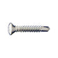 #10 x 1" Self-Drilling Metal Screw, Phillips Oval Head - Zinc, Pkg 5000