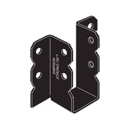 Simpson OU48 4x8 Ornamental Joist Hanger Black Powder Coated image 1 of 2