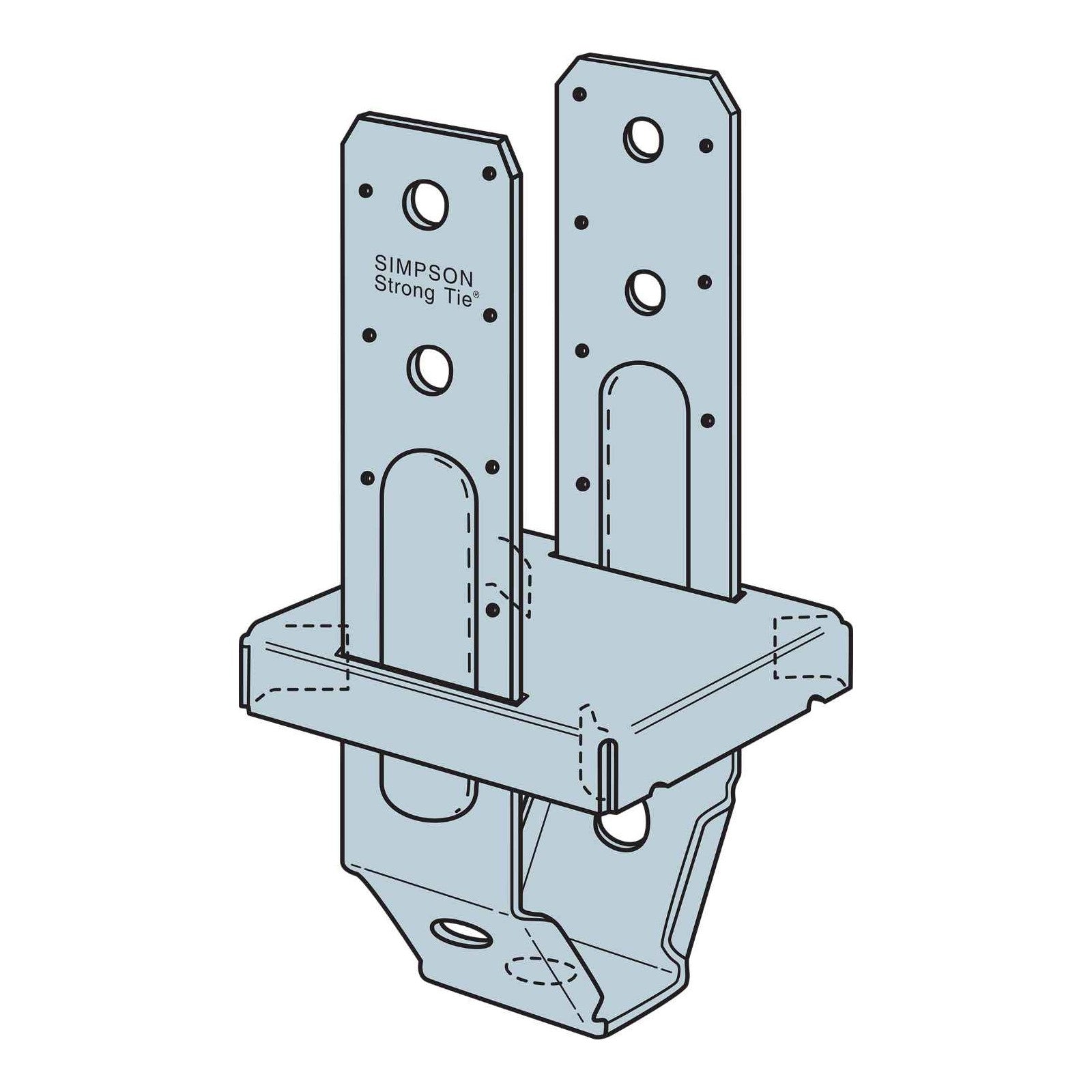 Simpson PBS46 4x6 Post Base Stand Off G90 Galvanized