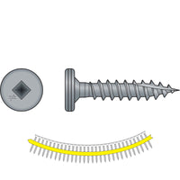 #10 x 1 inch Quik Drive PC StandingSeamRoofing Panel Clip Screw ClearZinc Pkg 1500 image 1 of 2