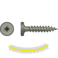 #10 x 112 inch Quik Drive PC StandingSeamRoofing Panel Clip Screw Quik Guard Coating Pkg 1500 image 1 of 2