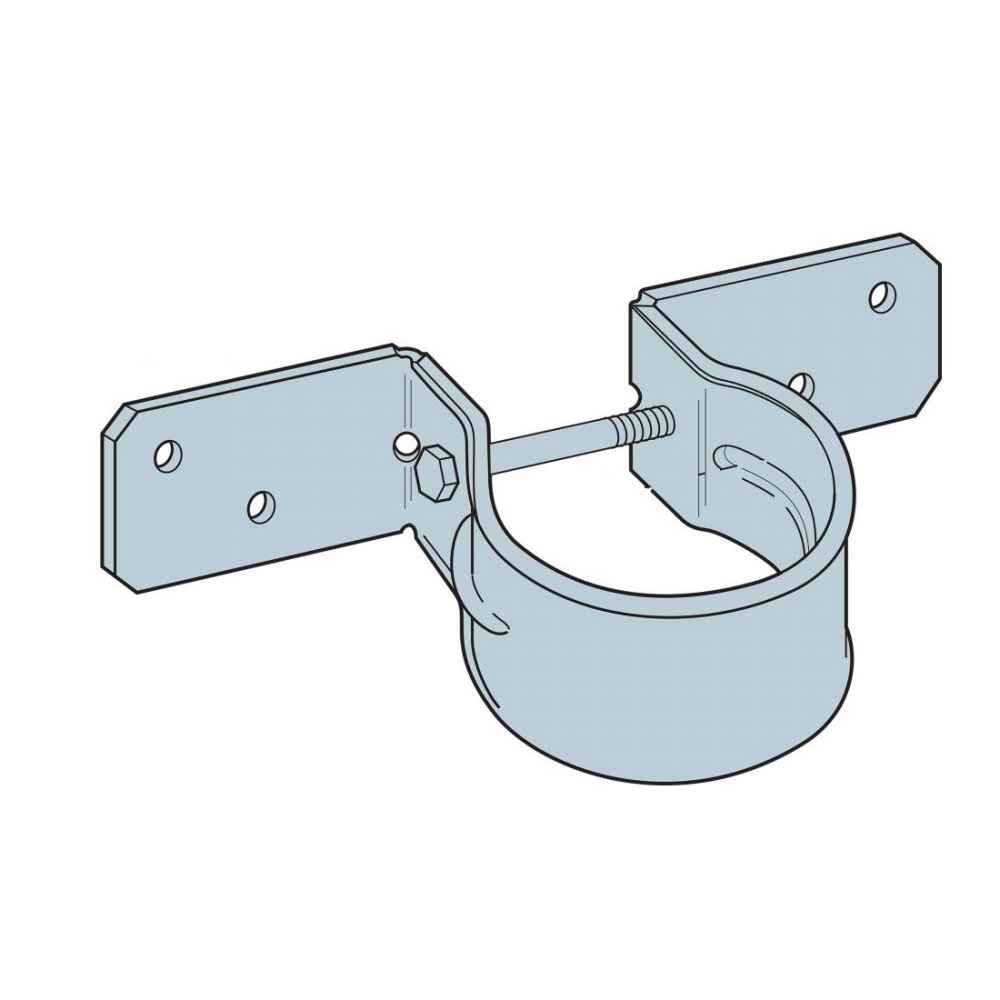 Simpson PGT2A 238 inch OD Pipe Grip Tie G90 Galvanized image 1 of 3 image 2 of 3 image 3 of 3