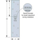 Simpson PSQ418 Piling Strap, Hot Dip Galvanized