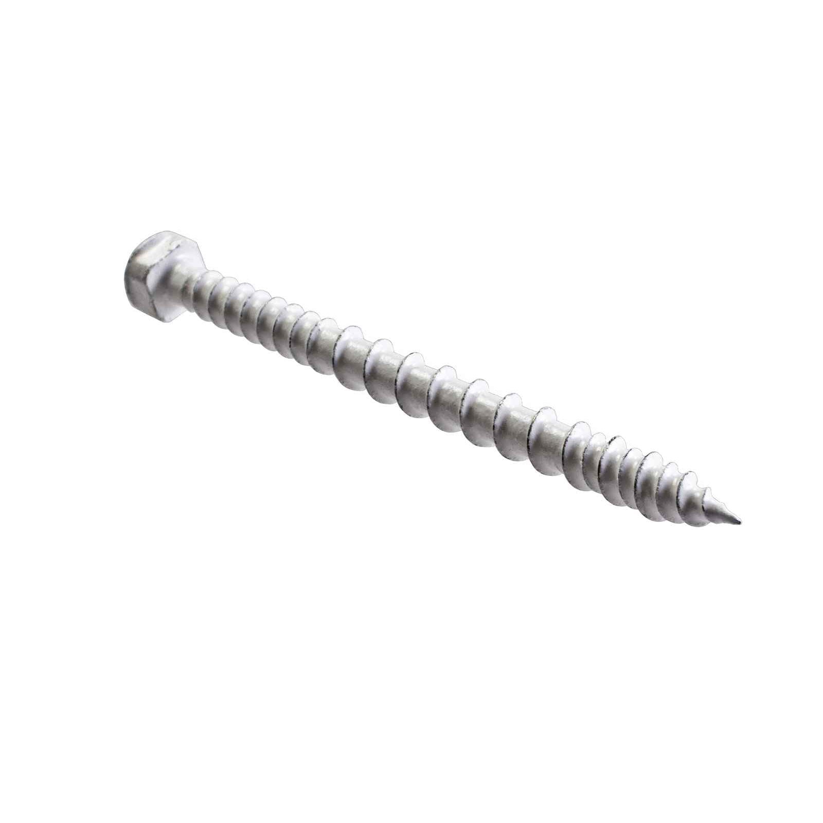 #8 x 2-1/4" PVC Trim-Board Screw, White01, Pkg 70