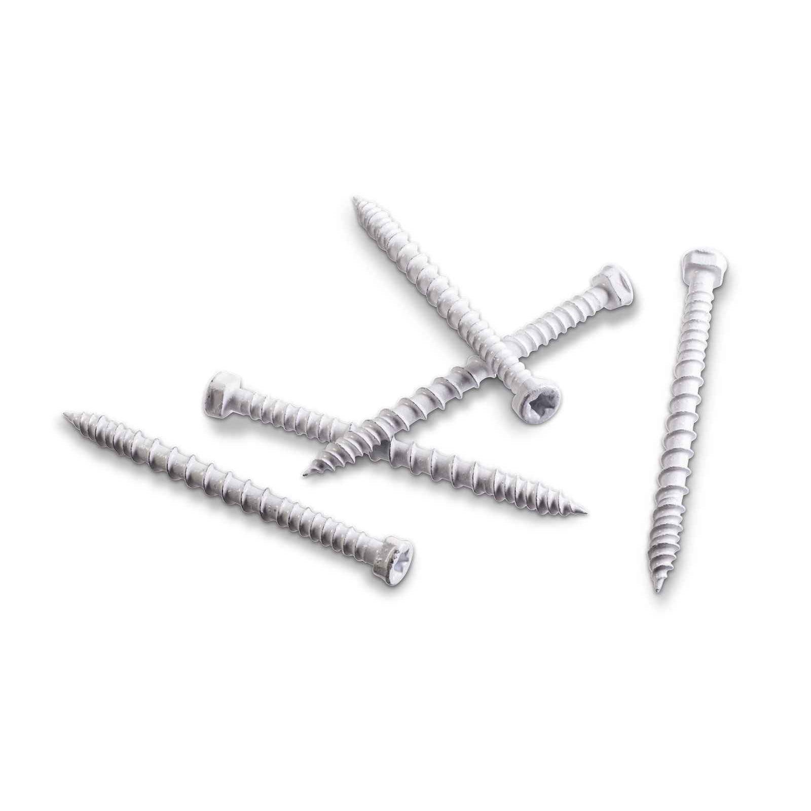 #8 x 2-1/4" PVC Trim-Board Screw, White01, Pkg 70