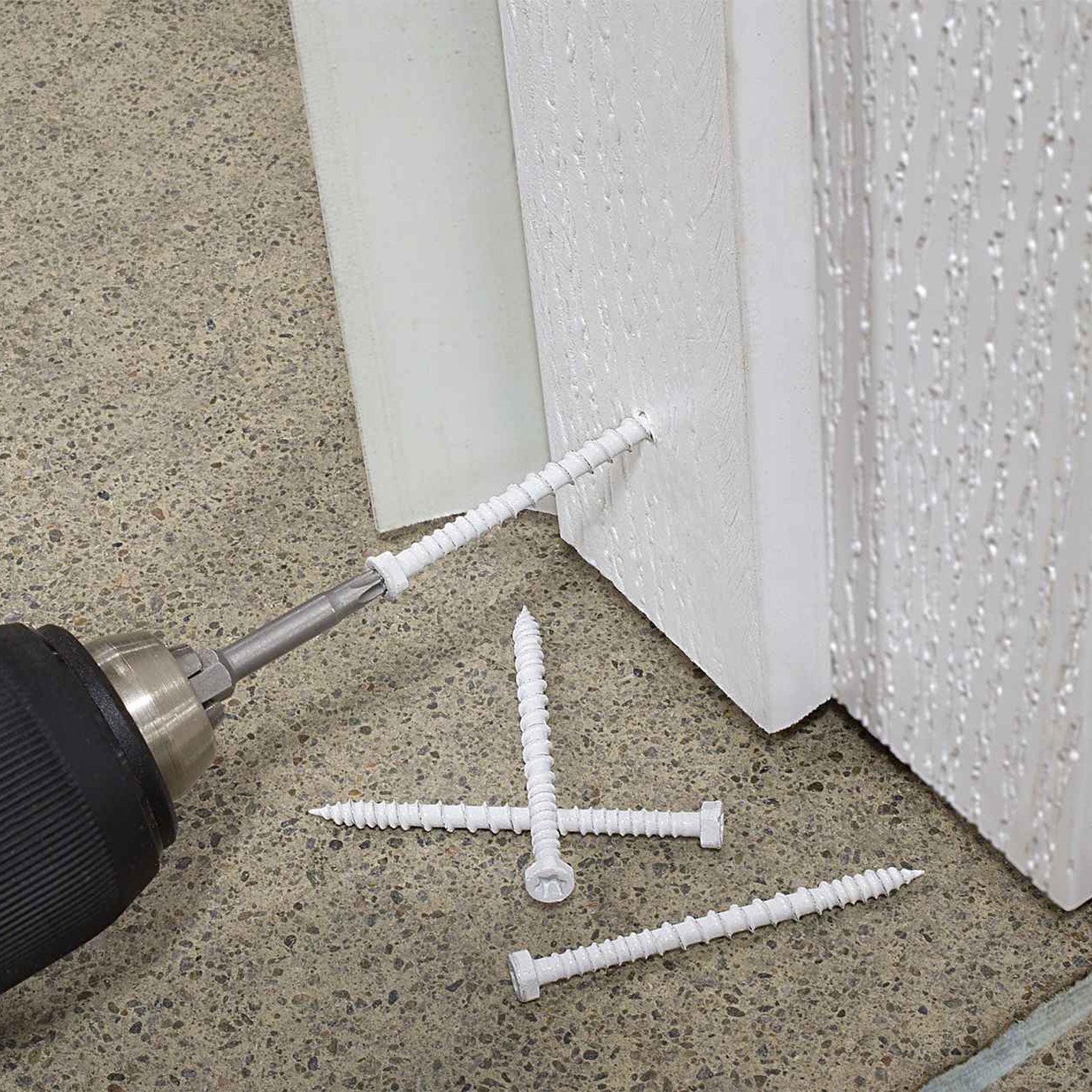 #8 x 2-1/4" PVC Trim-Board Screw Installation