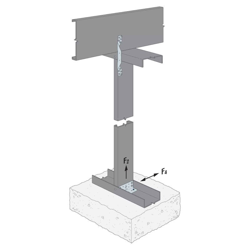 Simpson RCA-C225/97-R55 Rigid Connector Angle For Concrete, Pkg 55