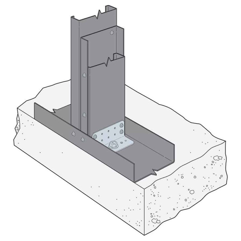 Simpson RCA-C225/97-R55 Rigid Connector Angle For Concrete, Pkg 55