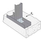 Simpson RCA-C225/97-R55 Rigid Connector Angle For Concrete, Pkg 55