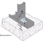 Simpson RCA-C225/97-R55 Rigid Connector Angle For Concrete, Pkg 55