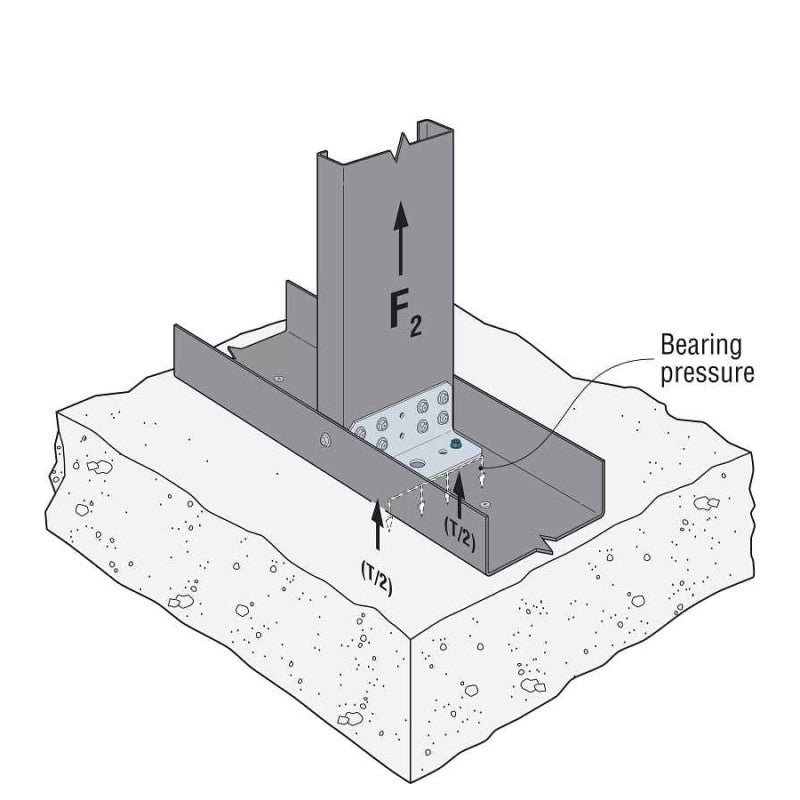 Simpson RCA-C225/97-R55 Rigid Connector Angle For Concrete, Pkg 55