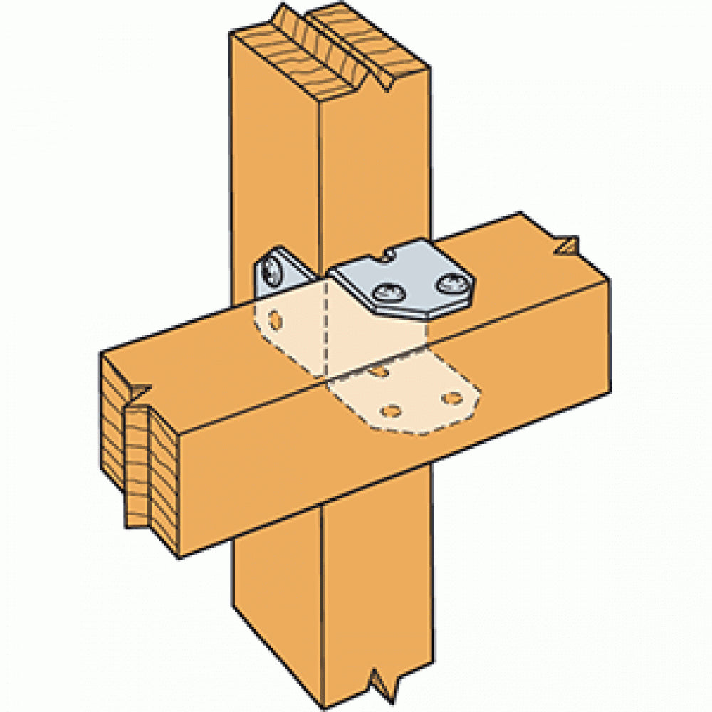 Simpson RTB22 2x2 Rigid Tie Bracket 1 Pc Galvanized image 2 of 2