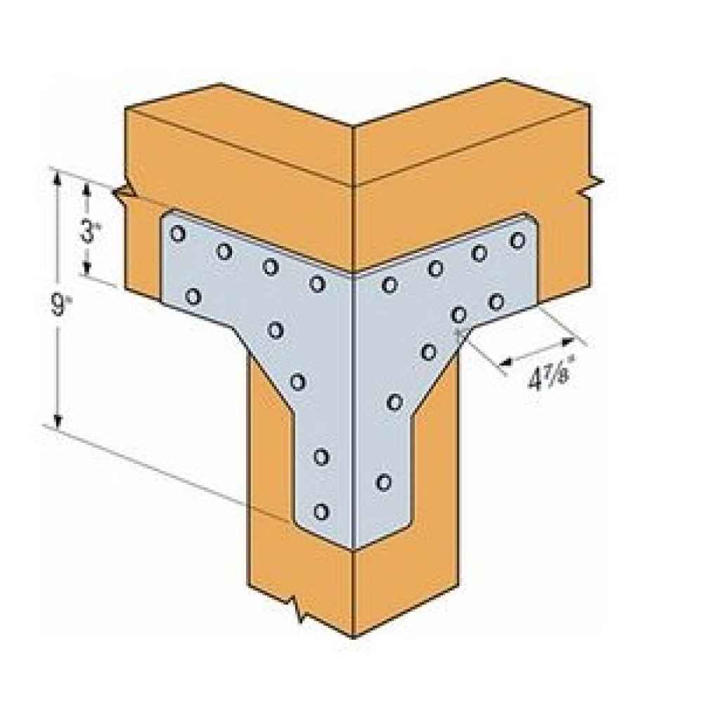 Simpson RTC2Z 2x Rigid Tie Corner ZMAX Finish image 5 of 5