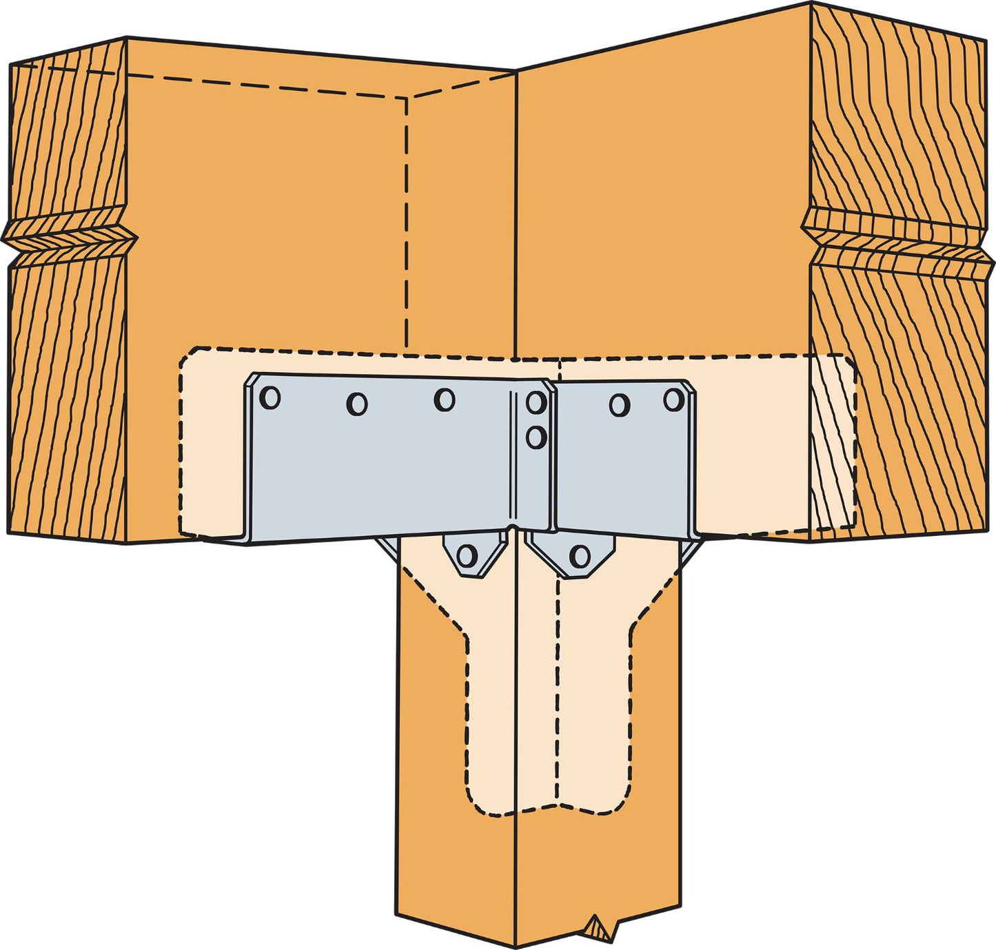 Simpson RTC44 4x Rigid Tie Corner Galvanized image 1 of 3 image 2 of 3 image 3 of 3