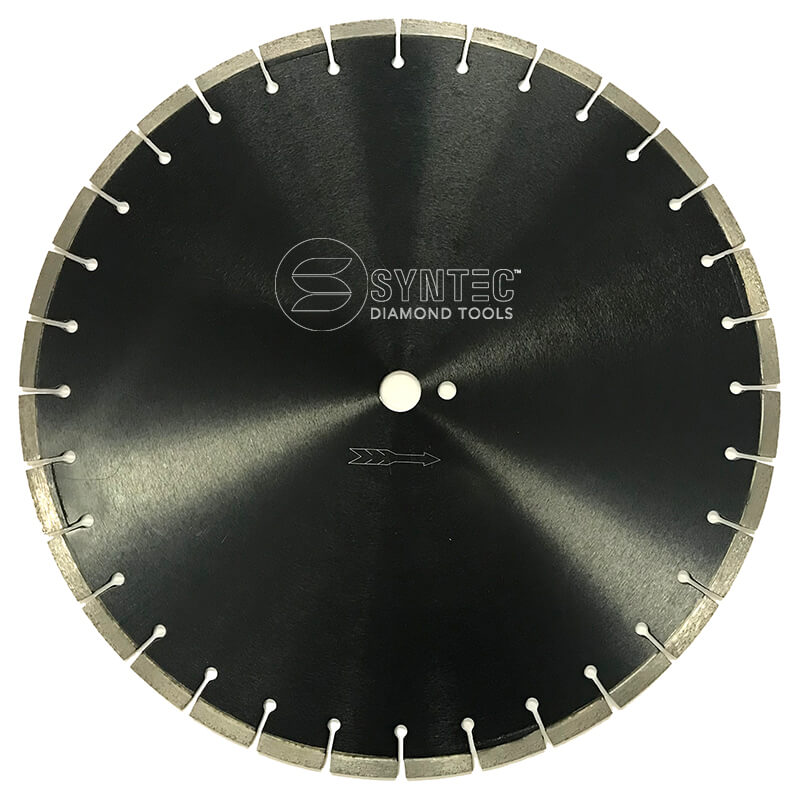 Syntec Supreme Green Concrete/Asphalt Segmented Diamond Blade - Black