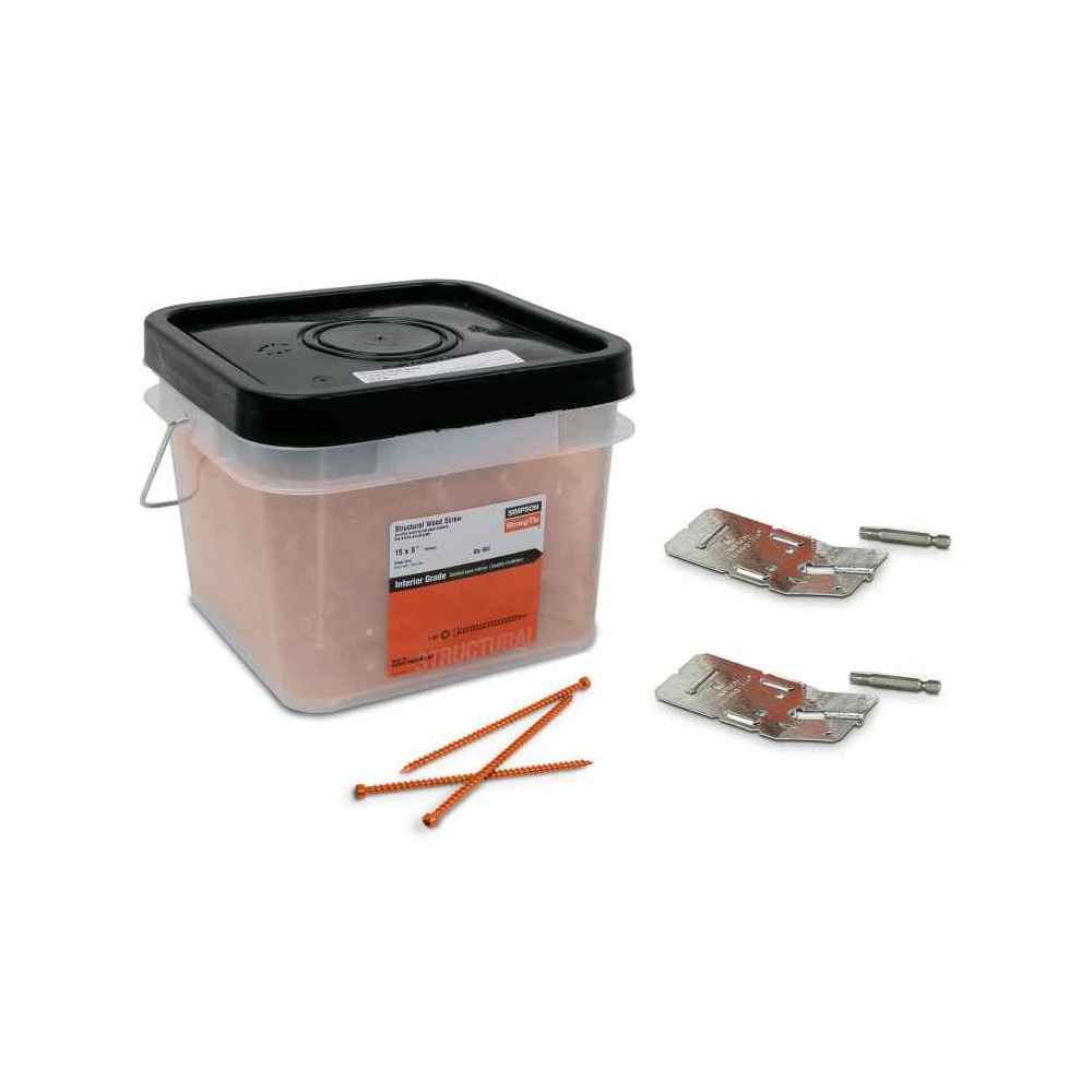 0152 inch x 6 inch StrongTie SDWC Truss Plate Structural Screw Orange Zinc Pkg 500 image image 2 of 5
